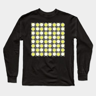 retro mid century geometrical pattern Long Sleeve T-Shirt